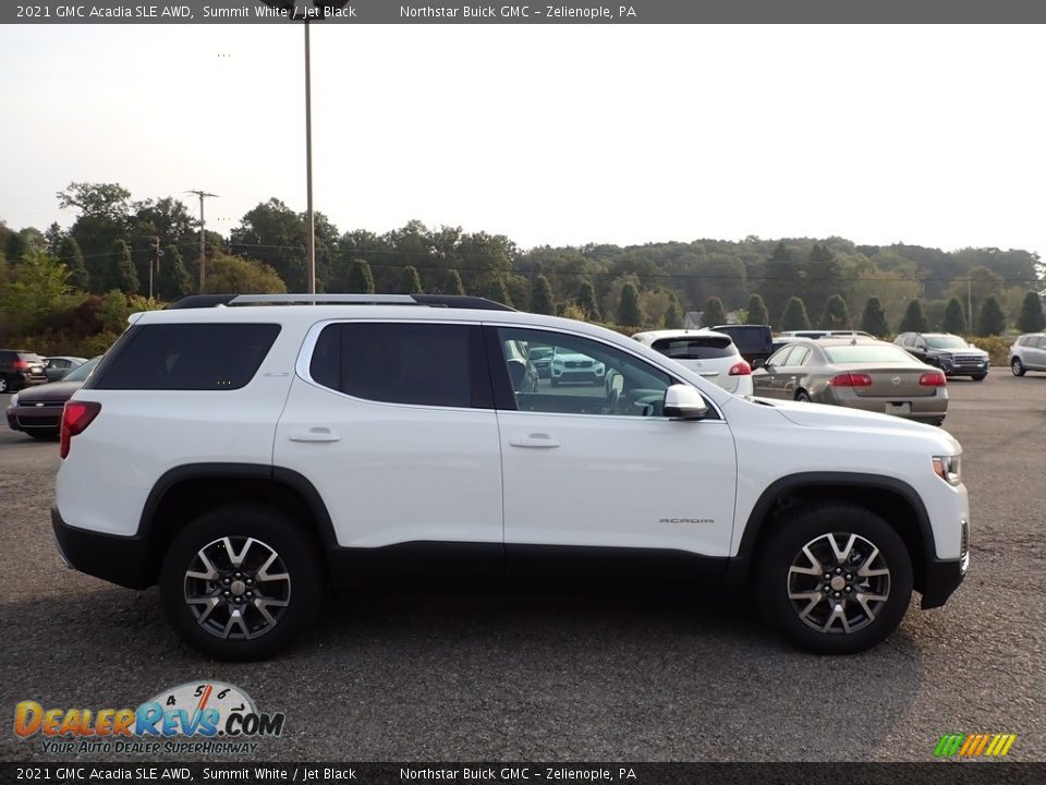 2021 GMC Acadia SLE AWD Summit White / Jet Black Photo #4