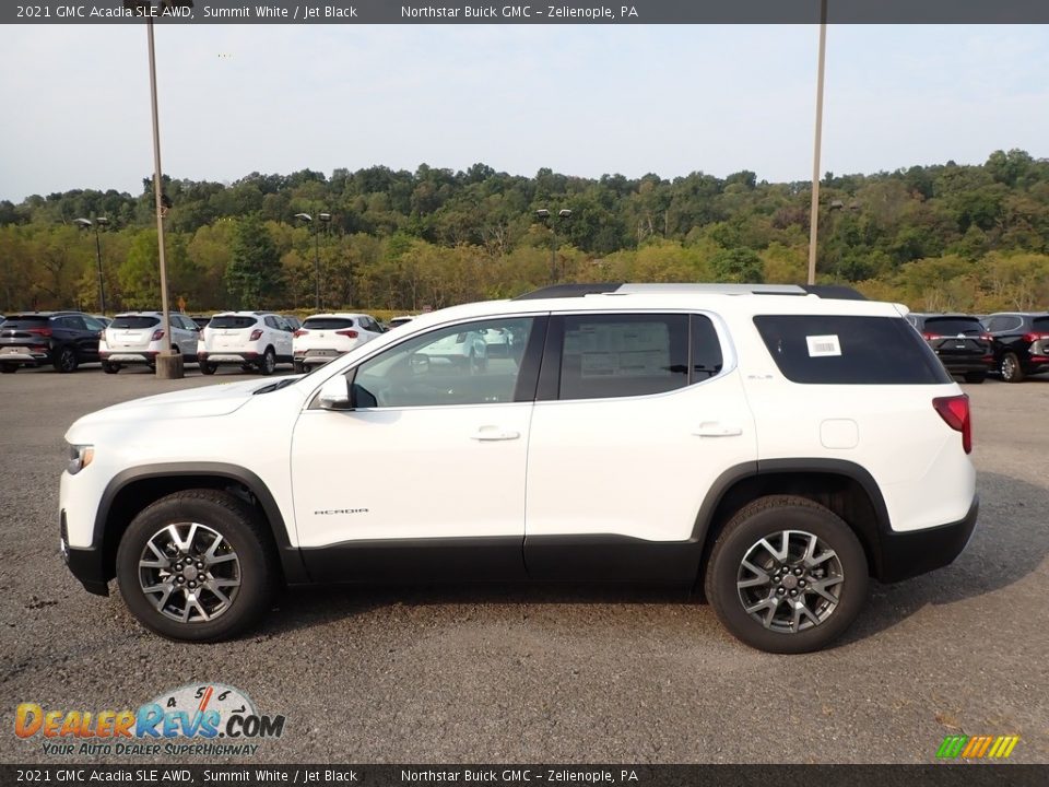 2021 GMC Acadia SLE AWD Summit White / Jet Black Photo #9