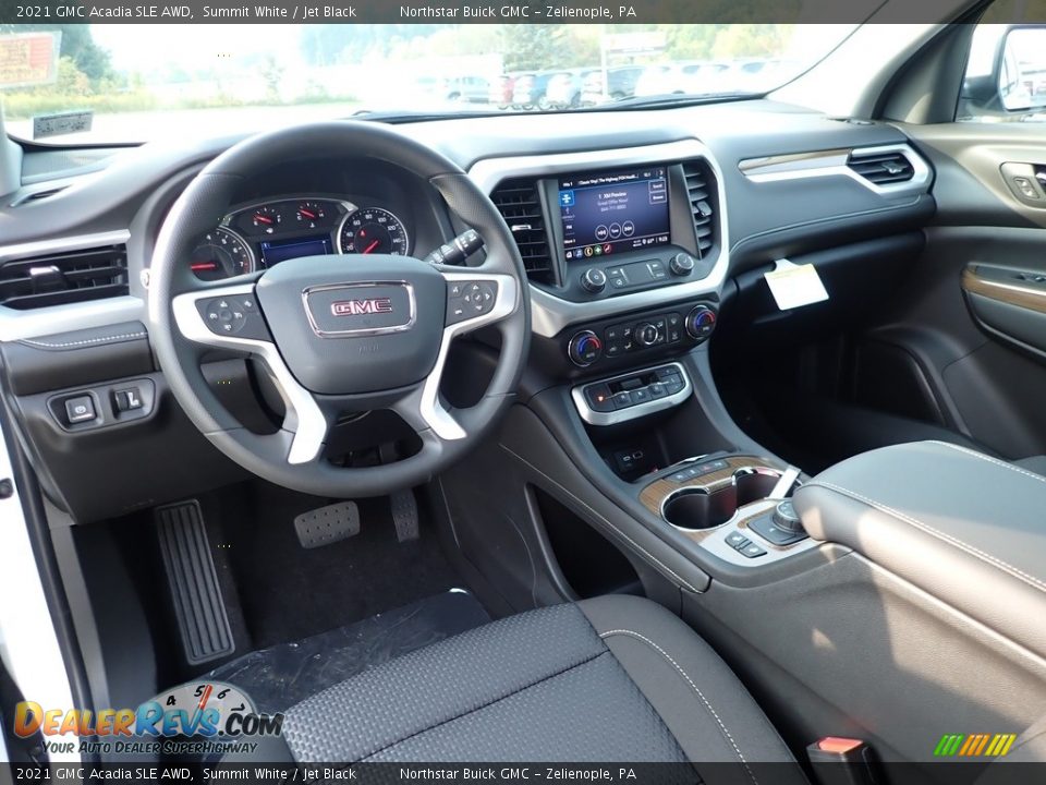 Jet Black Interior - 2021 GMC Acadia SLE AWD Photo #15