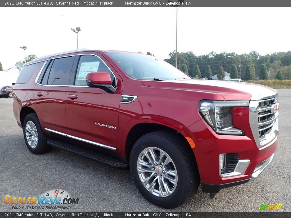 2021 GMC Yukon SLT 4WD Cayenne Red Tintcoat / Jet Black Photo #3