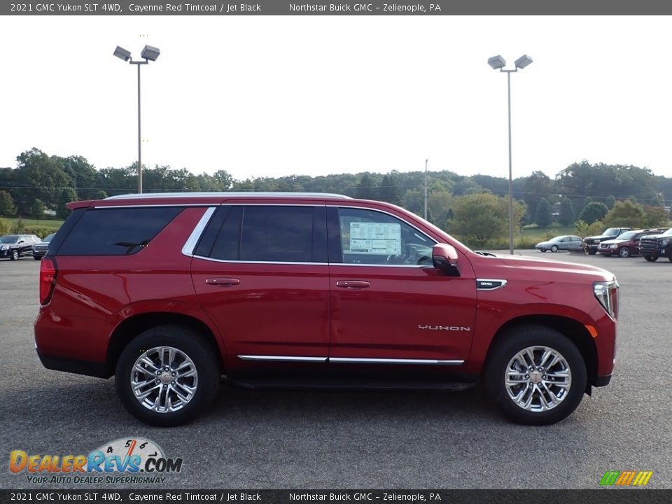 2021 GMC Yukon SLT 4WD Cayenne Red Tintcoat / Jet Black Photo #4