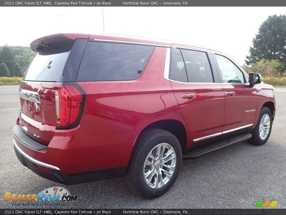 2021 GMC Yukon SLT 4WD Cayenne Red Tintcoat / Jet Black Photo #5