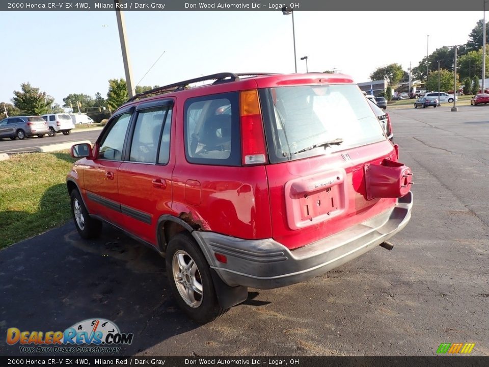 2000 Honda CR-V EX 4WD Milano Red / Dark Gray Photo #11