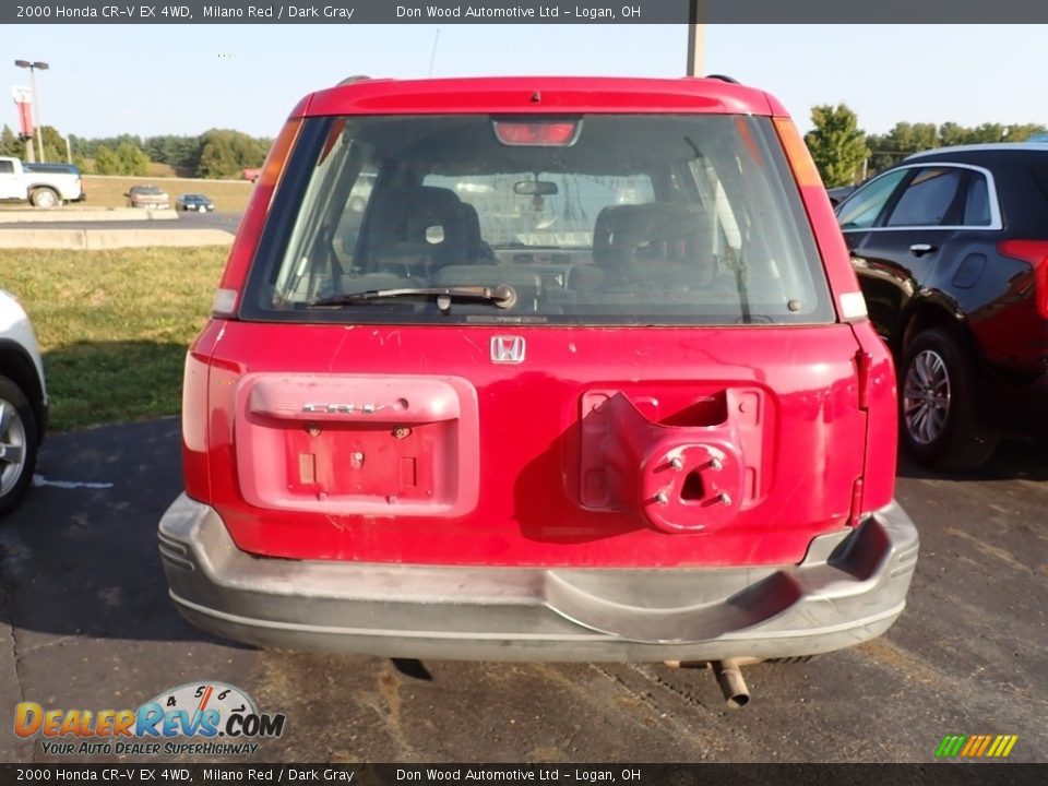 2000 Honda CR-V EX 4WD Milano Red / Dark Gray Photo #12