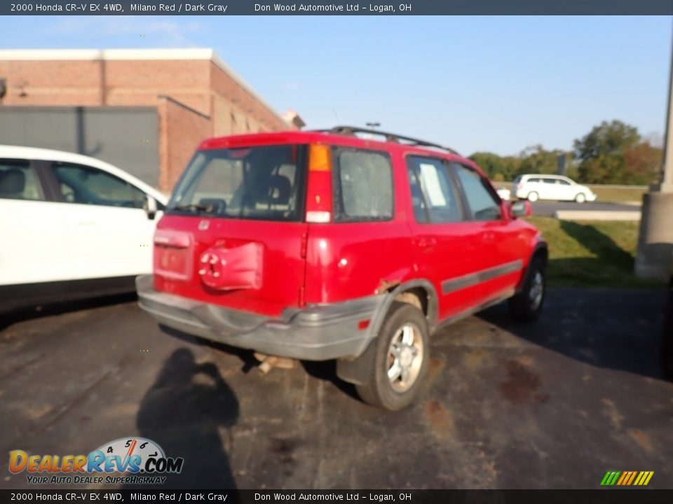 2000 Honda CR-V EX 4WD Milano Red / Dark Gray Photo #13