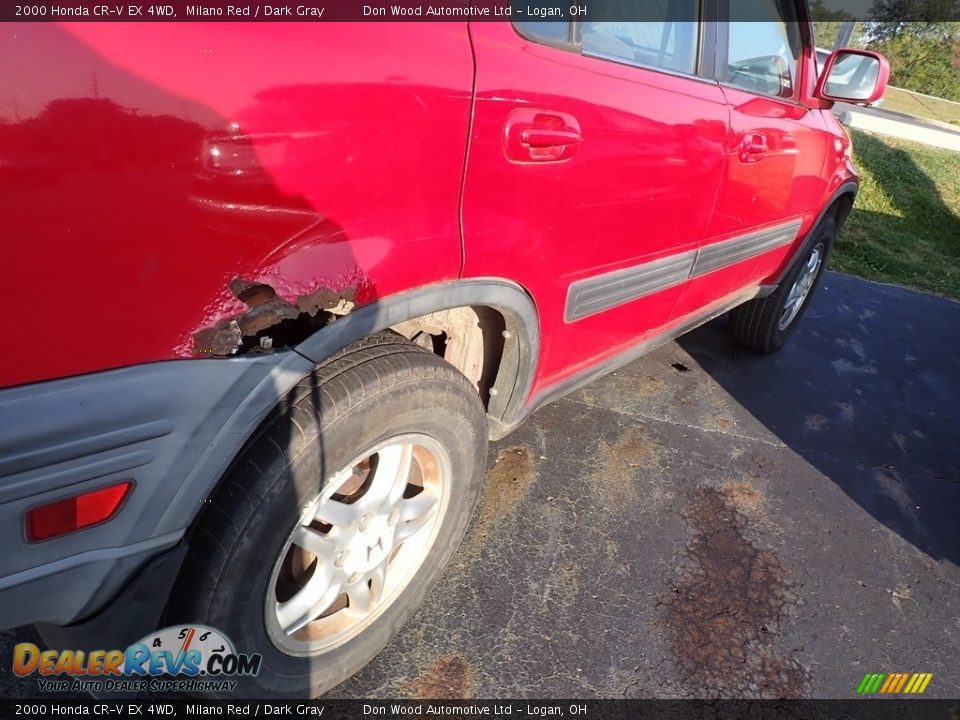 2000 Honda CR-V EX 4WD Milano Red / Dark Gray Photo #14