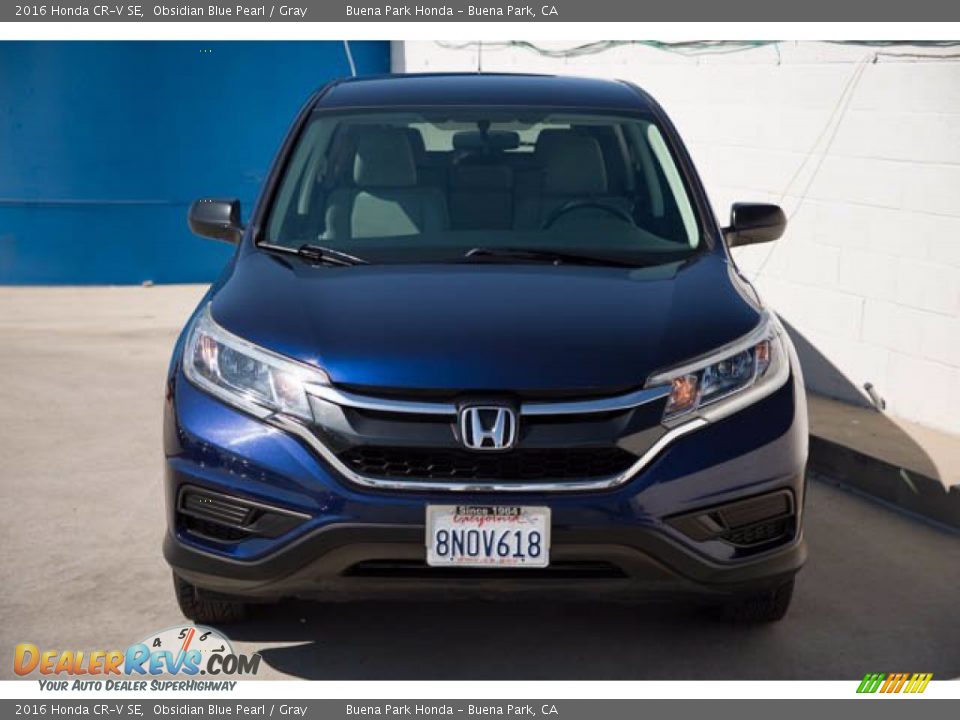 2016 Honda CR-V SE Obsidian Blue Pearl / Gray Photo #7
