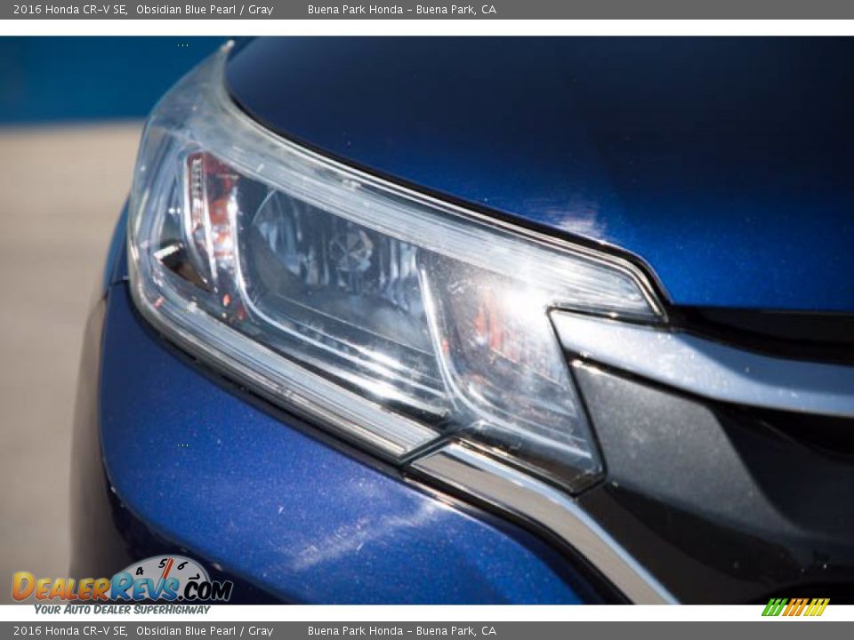 2016 Honda CR-V SE Obsidian Blue Pearl / Gray Photo #8