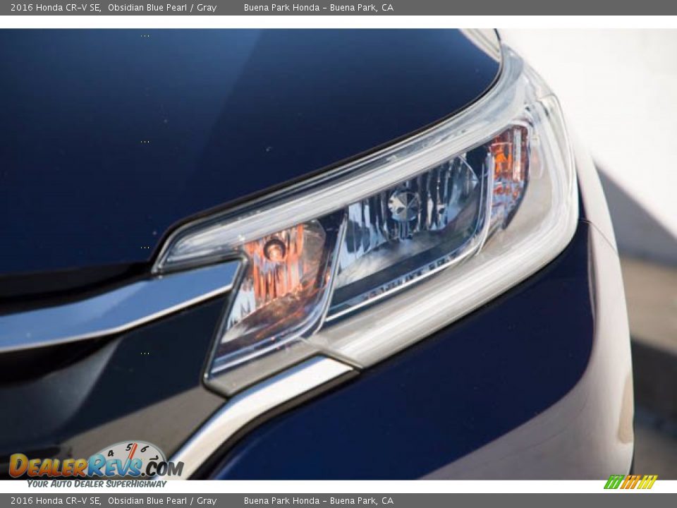 2016 Honda CR-V SE Obsidian Blue Pearl / Gray Photo #9