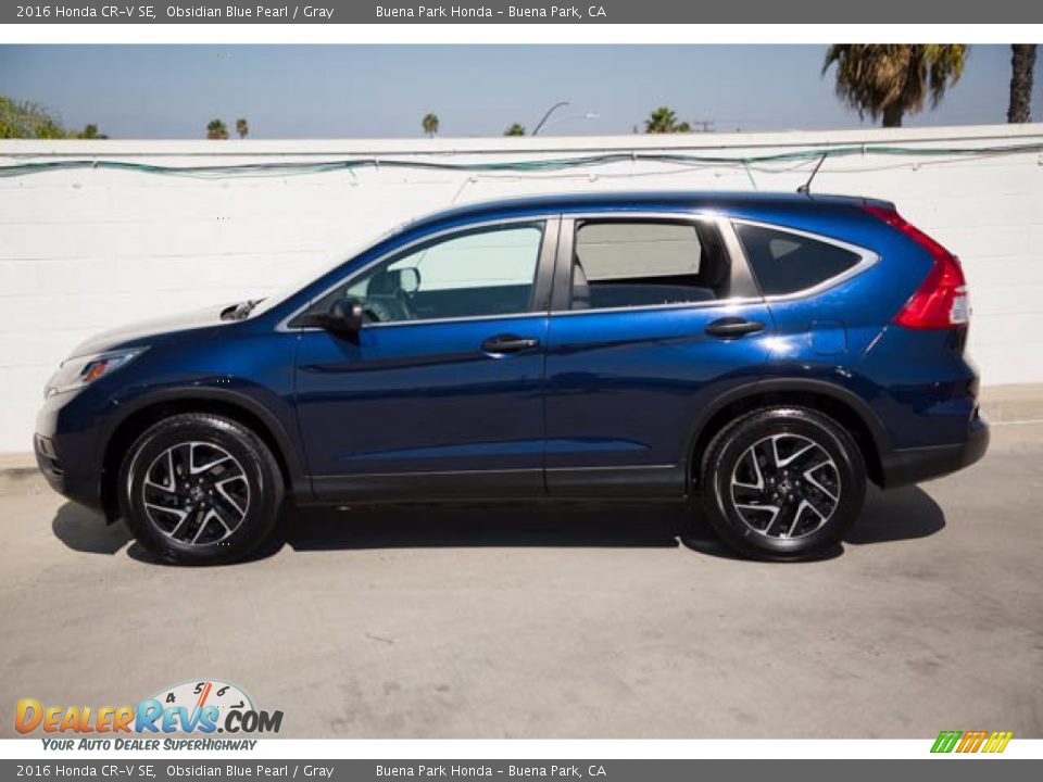 2016 Honda CR-V SE Obsidian Blue Pearl / Gray Photo #10