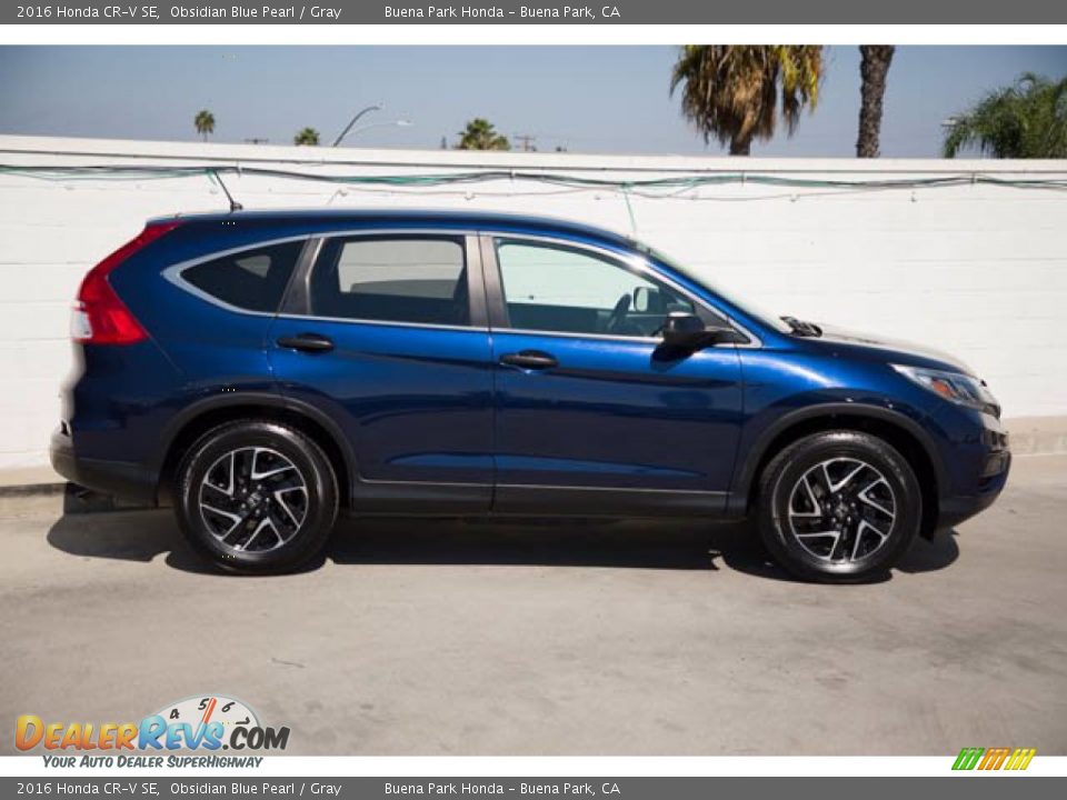 2016 Honda CR-V SE Obsidian Blue Pearl / Gray Photo #12