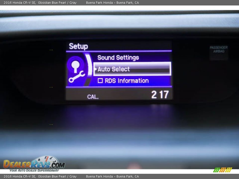 2016 Honda CR-V SE Obsidian Blue Pearl / Gray Photo #22