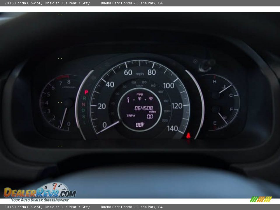 2016 Honda CR-V SE Obsidian Blue Pearl / Gray Photo #24