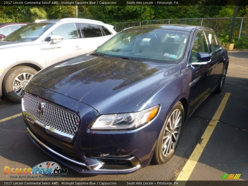 2017 Lincoln Continental Select AWD Midnight Sapphire Blue / Cappuccino Photo #1