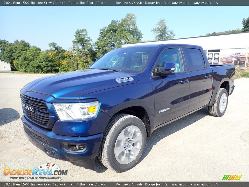 2021 Ram 1500 Big Horn Crew Cab 4x4 Patriot Blue Pearl / Black Photo #1