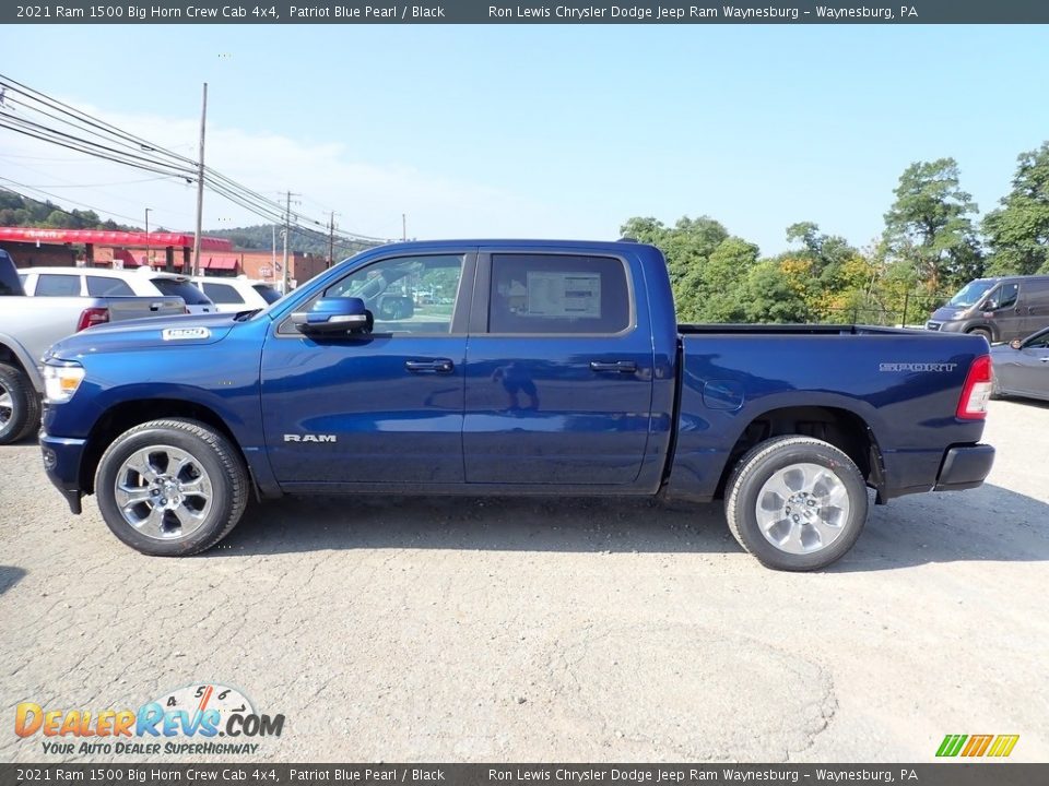 2021 Ram 1500 Big Horn Crew Cab 4x4 Patriot Blue Pearl / Black Photo #3