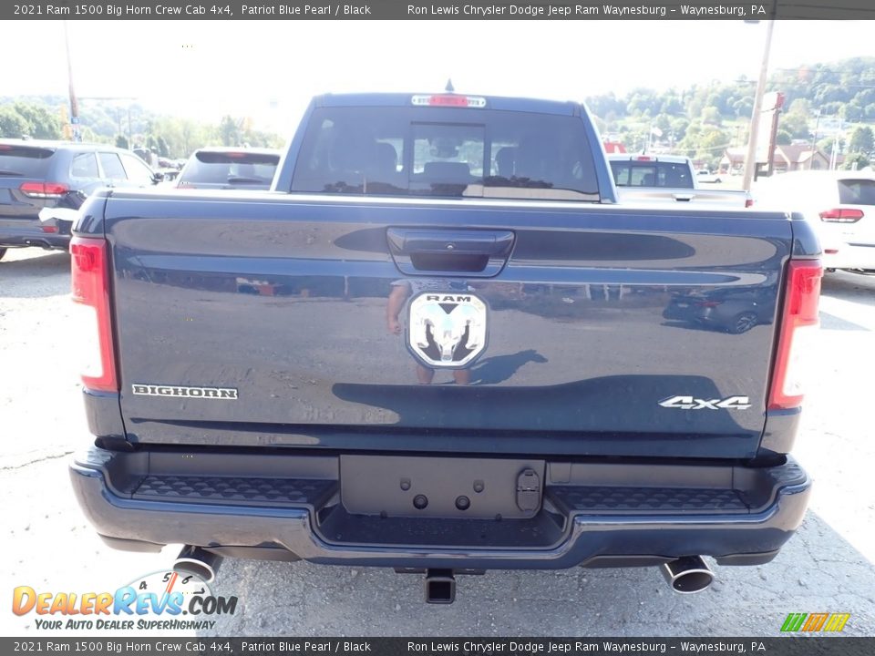 2021 Ram 1500 Big Horn Crew Cab 4x4 Patriot Blue Pearl / Black Photo #6