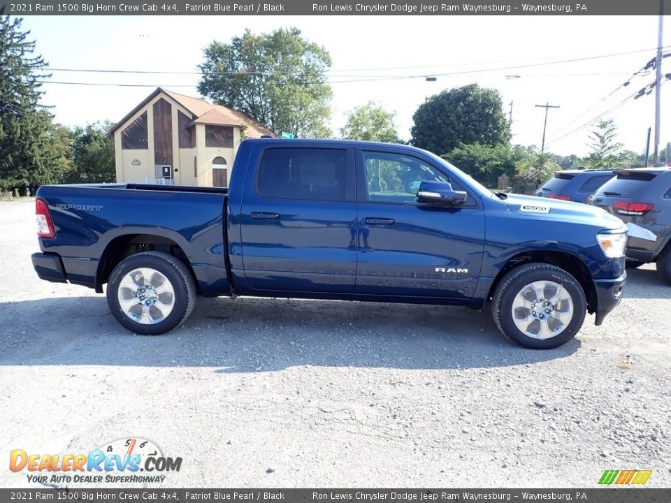 2021 Ram 1500 Big Horn Crew Cab 4x4 Patriot Blue Pearl / Black Photo #8