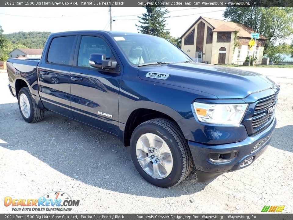 2021 Ram 1500 Big Horn Crew Cab 4x4 Patriot Blue Pearl / Black Photo #9