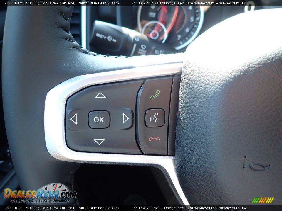 2021 Ram 1500 Big Horn Crew Cab 4x4 Patriot Blue Pearl / Black Photo #19