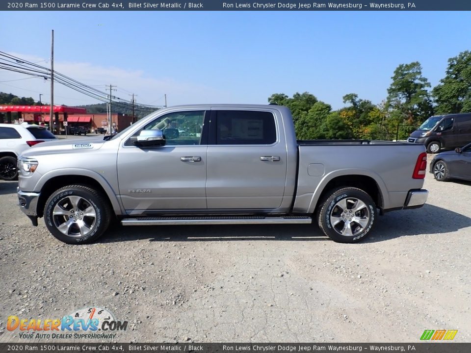 2020 Ram 1500 Laramie Crew Cab 4x4 Billet Silver Metallic / Black Photo #2