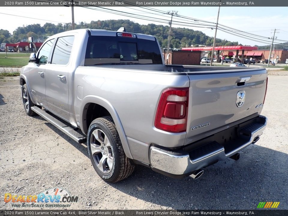 2020 Ram 1500 Laramie Crew Cab 4x4 Billet Silver Metallic / Black Photo #3