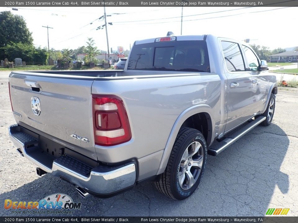 2020 Ram 1500 Laramie Crew Cab 4x4 Billet Silver Metallic / Black Photo #5