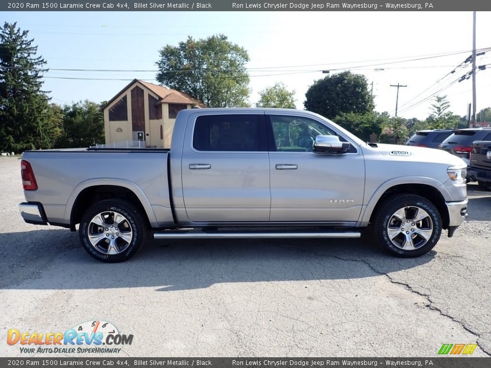 2020 Ram 1500 Laramie Crew Cab 4x4 Billet Silver Metallic / Black Photo #6