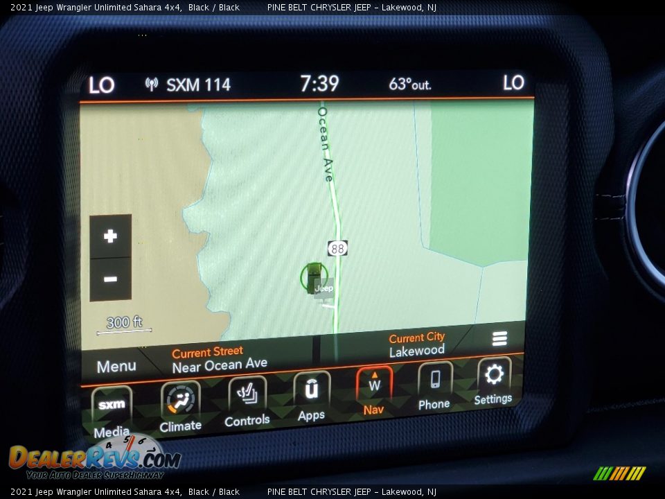 Navigation of 2021 Jeep Wrangler Unlimited Sahara 4x4 Photo #14