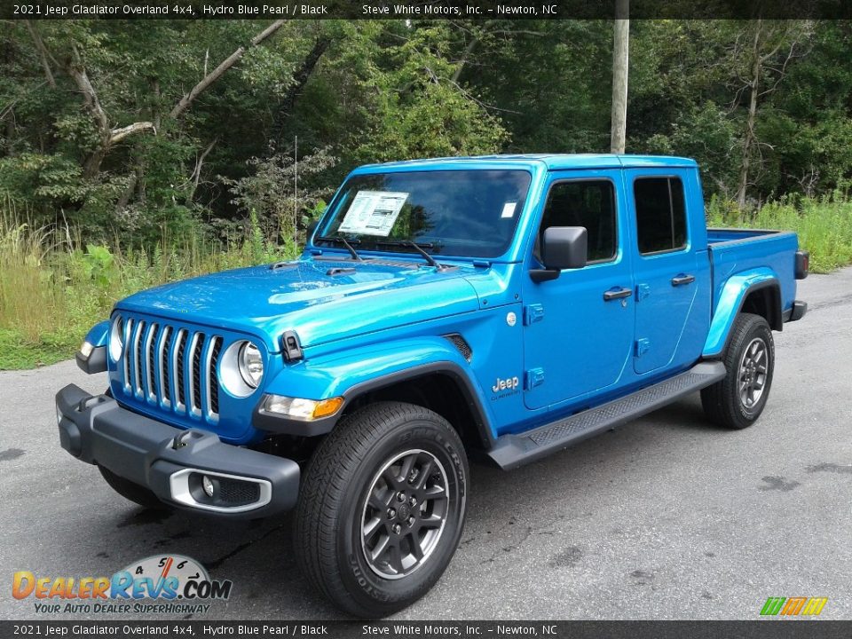 2021 Jeep Gladiator Overland 4x4 Hydro Blue Pearl / Black Photo #2