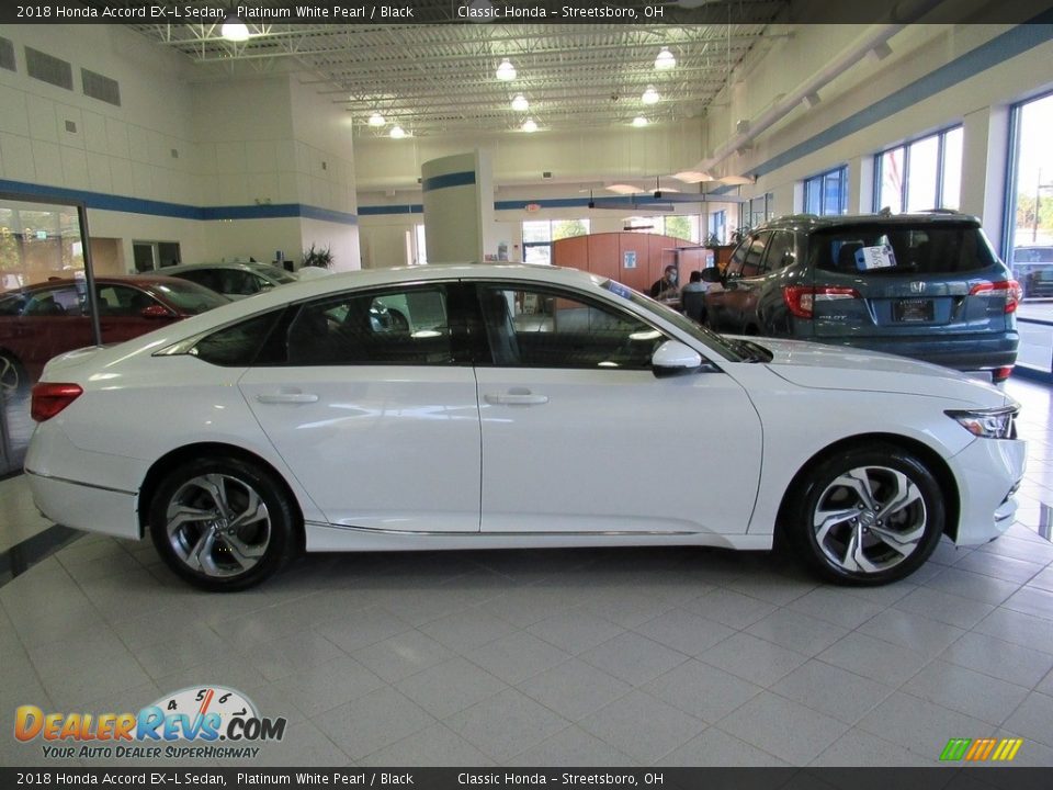 2018 Honda Accord EX-L Sedan Platinum White Pearl / Black Photo #4