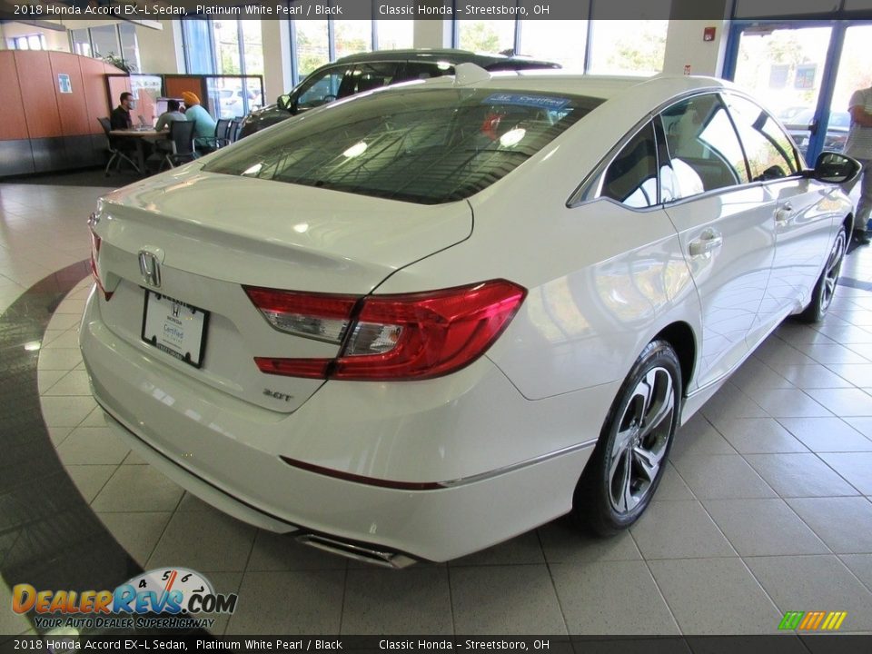 2018 Honda Accord EX-L Sedan Platinum White Pearl / Black Photo #7