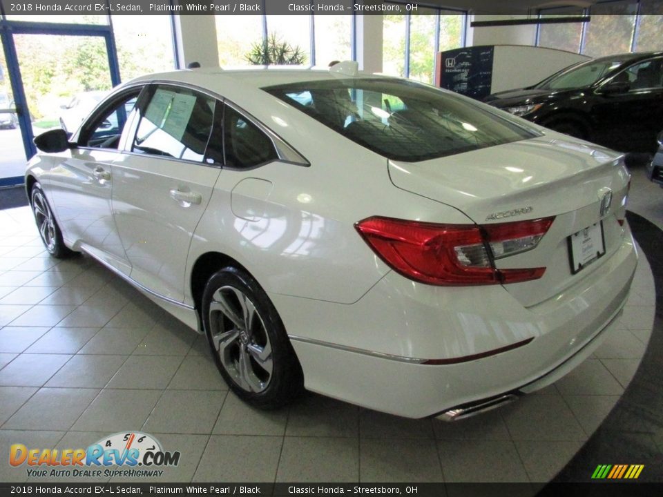 2018 Honda Accord EX-L Sedan Platinum White Pearl / Black Photo #9