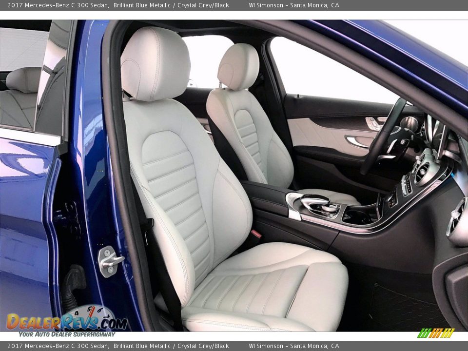 2017 Mercedes-Benz C 300 Sedan Brilliant Blue Metallic / Crystal Grey/Black Photo #6