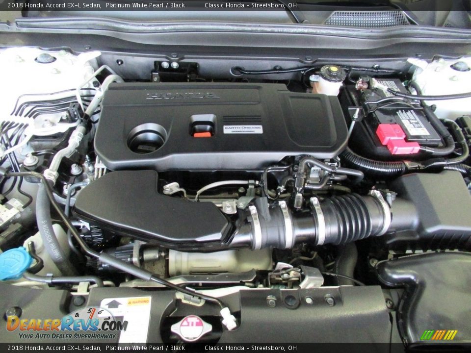 2018 Honda Accord EX-L Sedan Platinum White Pearl / Black Photo #13