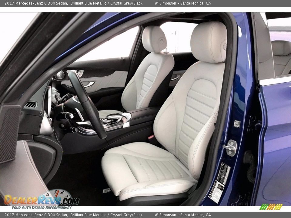 2017 Mercedes-Benz C 300 Sedan Brilliant Blue Metallic / Crystal Grey/Black Photo #14