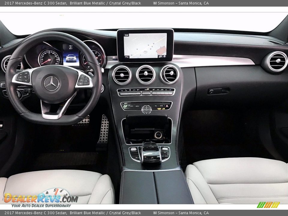 2017 Mercedes-Benz C 300 Sedan Brilliant Blue Metallic / Crystal Grey/Black Photo #17