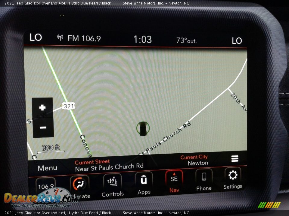 Navigation of 2021 Jeep Gladiator Overland 4x4 Photo #24