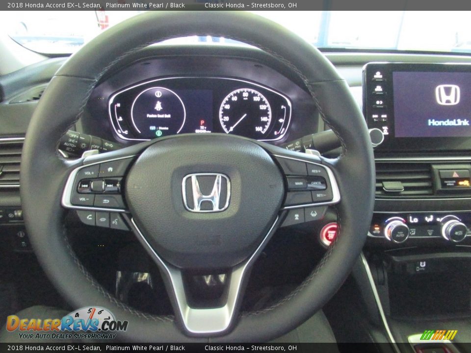 2018 Honda Accord EX-L Sedan Platinum White Pearl / Black Photo #30