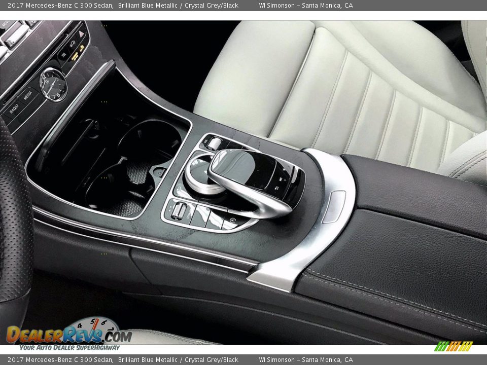 2017 Mercedes-Benz C 300 Sedan Brilliant Blue Metallic / Crystal Grey/Black Photo #23