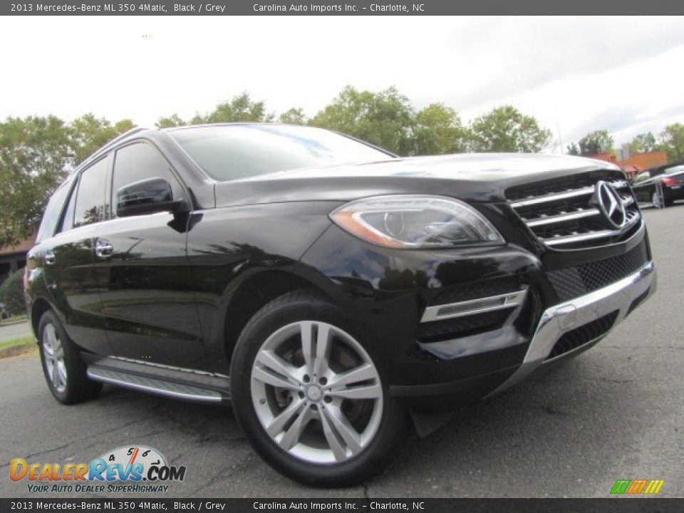 2013 Mercedes-Benz ML 350 4Matic Black / Grey Photo #1