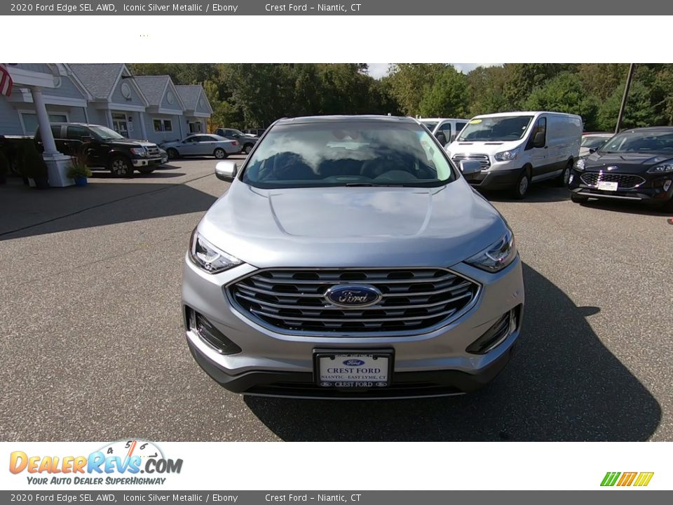 2020 Ford Edge SEL AWD Iconic Silver Metallic / Ebony Photo #2