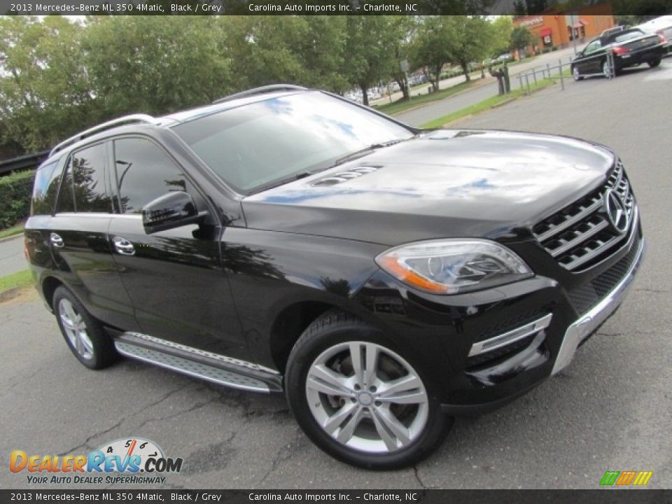 2013 Mercedes-Benz ML 350 4Matic Black / Grey Photo #3