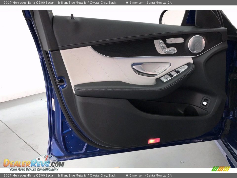 2017 Mercedes-Benz C 300 Sedan Brilliant Blue Metallic / Crystal Grey/Black Photo #25