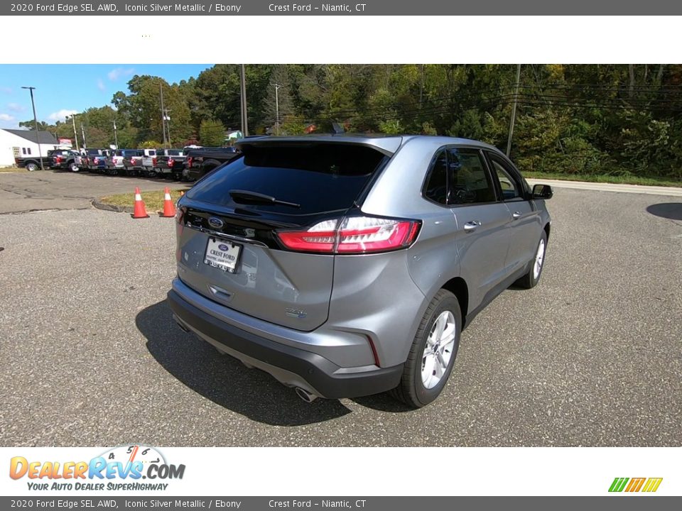 2020 Ford Edge SEL AWD Iconic Silver Metallic / Ebony Photo #7
