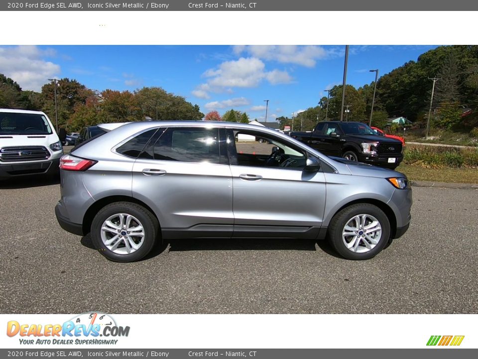 2020 Ford Edge SEL AWD Iconic Silver Metallic / Ebony Photo #8