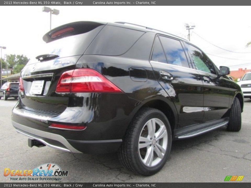 2013 Mercedes-Benz ML 350 4Matic Black / Grey Photo #10