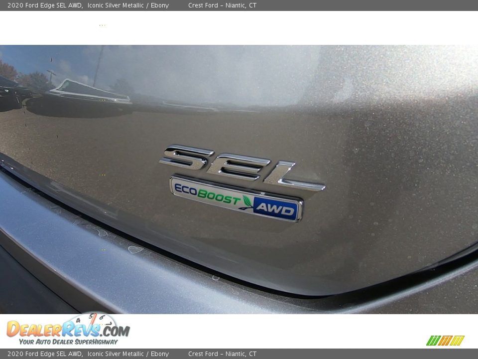 2020 Ford Edge SEL AWD Iconic Silver Metallic / Ebony Photo #9