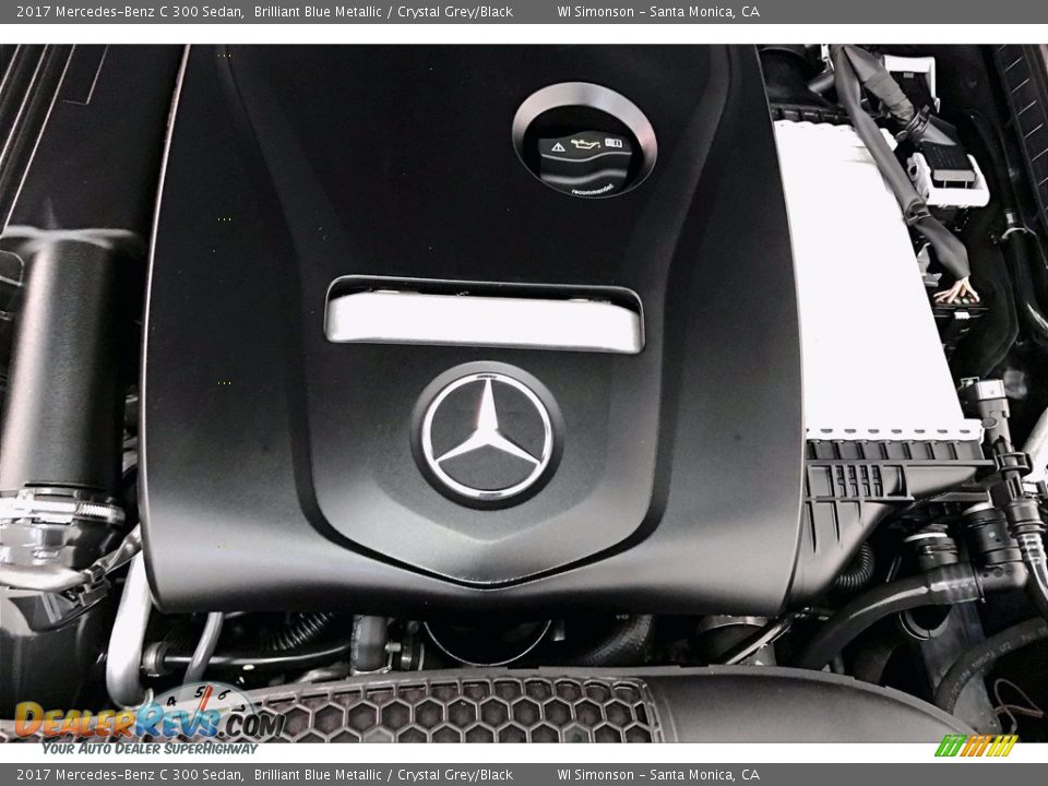 2017 Mercedes-Benz C 300 Sedan Brilliant Blue Metallic / Crystal Grey/Black Photo #31
