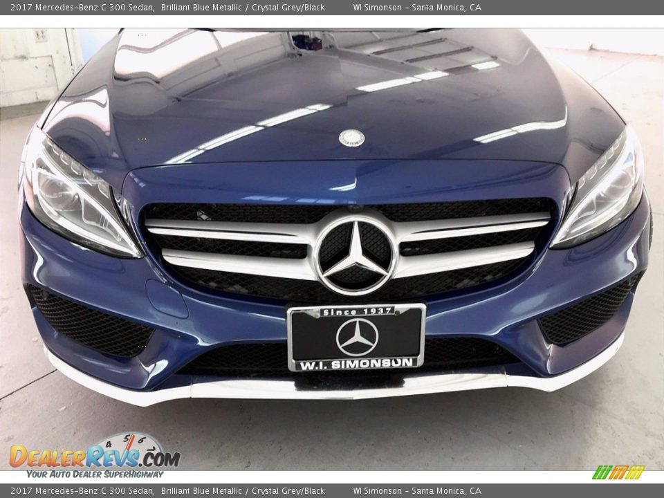 2017 Mercedes-Benz C 300 Sedan Brilliant Blue Metallic / Crystal Grey/Black Photo #33